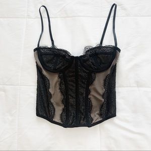 Urban Outfitters out from under modern love corset in black